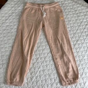 ACNE STUDIOS Kids Logo Cotton Joggers in Pink Size 8-10